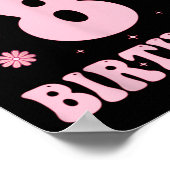 Poster Enfants Dans Mon 8e Anniversaire Fille 8 Anniversa (Coin)