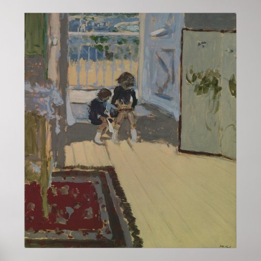 Poster Enfants dans une chambre, 1893 (Devant)