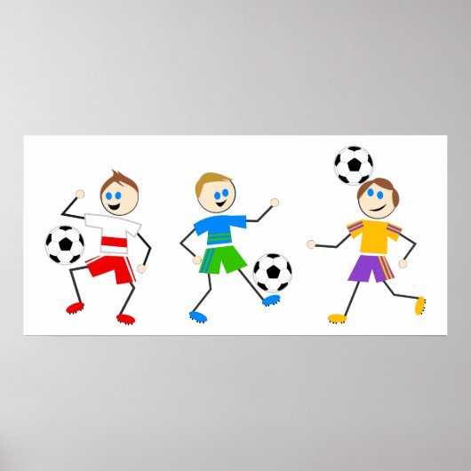 Poster Enfants de football (Devant)