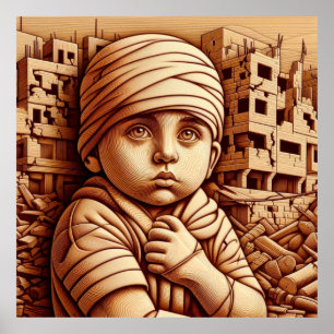 POSTER ENFANTS DE GAZA
