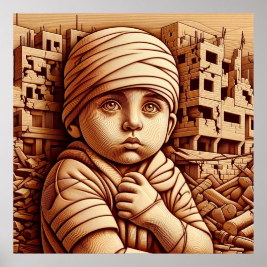 POSTER ENFANTS DE GAZA (Devant)