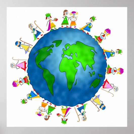 Poster Enfants de la Nativité mondiale (Devant)