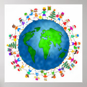 Poster Enfants de Noël dans le monde (Devant)