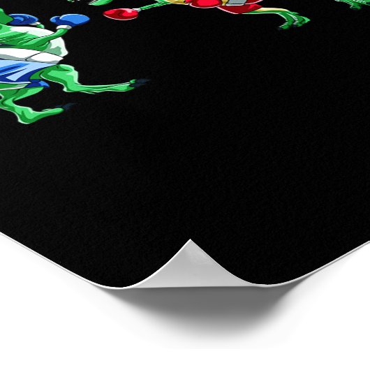 Poster Enfants Dinosaure Boxe T Rex T Chemise Gants Cadea (Coin)