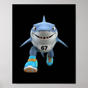 Poster Enfants drôles 67 Mème Tralalero Tralala Coureur I