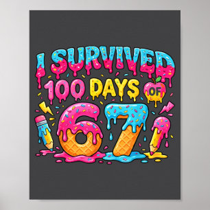 Poster Enfants drôles 6 7 100ème jour Enseignant J'ai sur