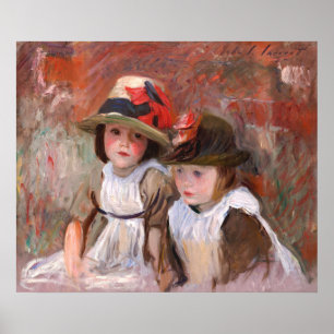 Poster Enfants du village (1890) de John Singer Sargent