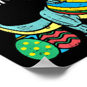 Poster Enfants Eastersaurus Rex Pâques Trex Lapin Tout-Pe (Coin)