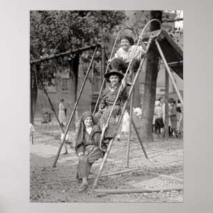 Poster Enfants en costume, 1922. Photo vintage