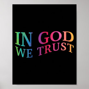 Poster Enfants En Dieu Nous Faisons Confiance Bon Jésus F