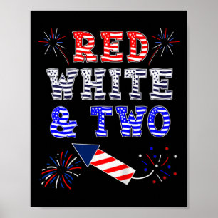 Poster Enfants Enfants 2e anniversaire Juillet 4 American