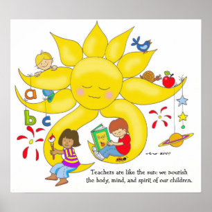 Poster Enfants - Enseignants Soins par Vera Trembach