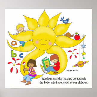 Poster Enfants - Enseignants Soins par Vera Trembach