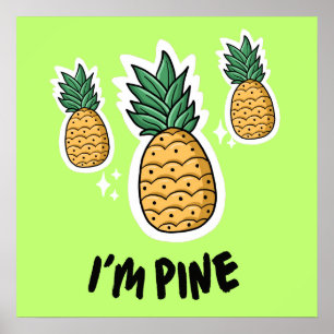 Poster Enfants et crèche Je suis Pine Wall Art