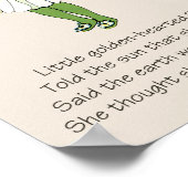 Poster Enfants Fleur de Livre Ancien DAISY (Coin)