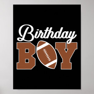 Poster Enfants Football Anniversaire Garçon Anniversaire