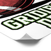 Poster Enfants Footll Graphique Gridiron Crème Glacée Dri (Coin)