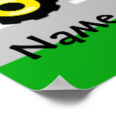 Poster Enfants garçons Construction camion (Coin)