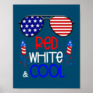 Poster Enfants Garçons Enfants 4 juillet Rouge Blanc Et C