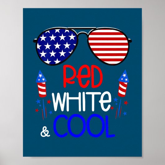 Poster Enfants Garçons Enfants 4 juillet Rouge Blanc Et C (Devant)