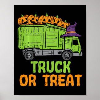 Poster Enfants Garge Camion Citrouilles Toddler