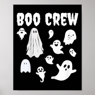 Poster Enfants Halloween Enfants Motif Boo Crew