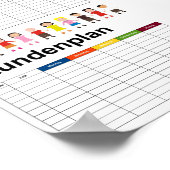 Poster Enfants / Horaire (Coin)