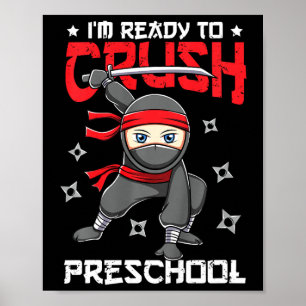 Poster Enfants Je suis prêt à écraser la maternelle Ck à 
