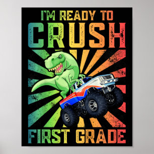 Poster Enfants Je suis prêt à écraser le Tee de première