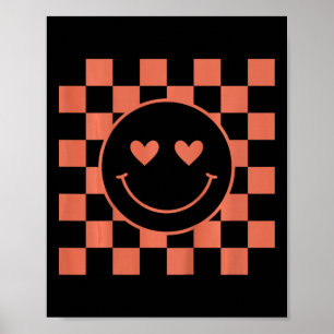 Poster Enfants Jeunesse Carreaux Rétro Saint-Valentin Sou
