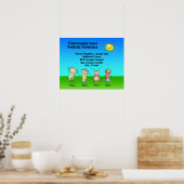 Poster Enfants jouant à l'extérieur sur une pancarte enso (Cuisine)