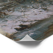 Poster Enfants jouant dans un paysage hivernal (Coin)