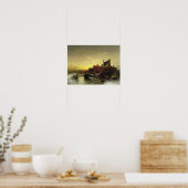 Poster Enfants jouant sur la glace (Cuisine)