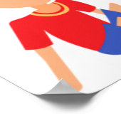 Poster Enfants joueuses assis sous un arbre de pomme (Coin)