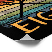 Poster Enfants Lacrosse Anniversaire 8 ans Lacrosse 8e Bi (Coin)