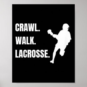 Poster Enfants Lacrosse Enfants Crawl Walk Lacrosse Garço