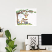 Poster Enfants lisant sous un arbre (Bureau à domicile)