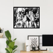 Poster Enfants mangeant de la pastèque 1910 (Bureau à domicile)