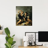 Poster Enfants mangeant une tarte, 1670-75 (Bureau à domicile)