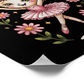 Poster Enfants mème Italien Brainrot Ballerina Cappuccina (Coin)