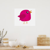 Poster Enfants mignonette birdy (Cuisine)