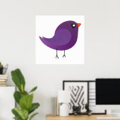 Poster Enfants mignonette birdy (Bureau à domicile)