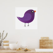 Poster Enfants mignonette birdy (Cuisine)