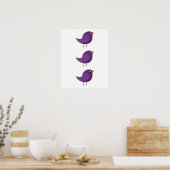 Poster Enfants mignonette birdy (Cuisine)