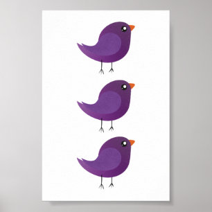 Poster Enfants mignonette birdy
