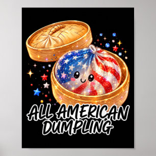 Poster Enfants Mignons Édition Américaine Dumpling 4 Juil