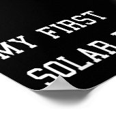 Poster Enfants Mon premier Solaire Eclipse Garçons Filles (Coin)