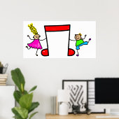 Poster Enfants musicaux (Bureau à domicile)