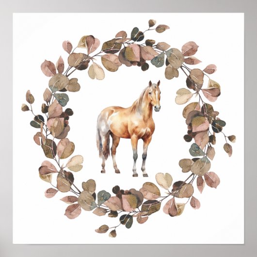 Poster Enfants Nursery Photo Imprimer Cheval Whimsical We (Devant)