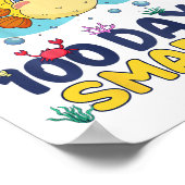Poster Enfants O-poissons 100 Jours Plus Smarteux 100 Jou (Coin)